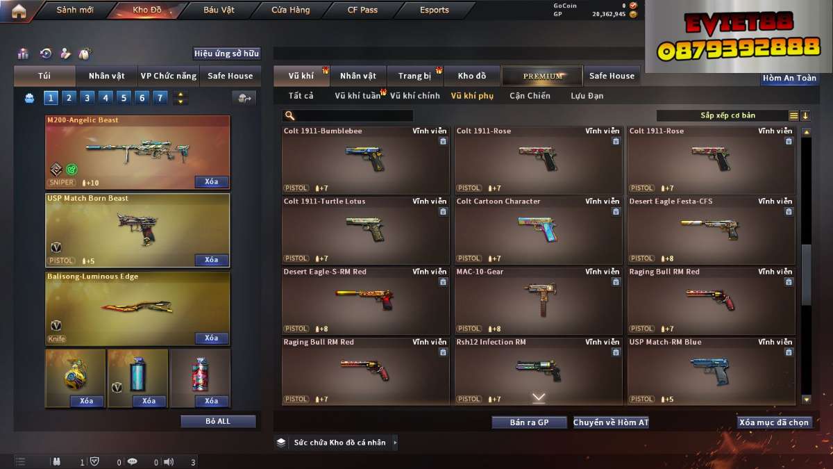 shop acc cf uy tin gia re